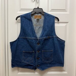Wrangler Blue Denim Vest